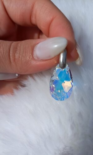 Gota Swarovski blanca grande