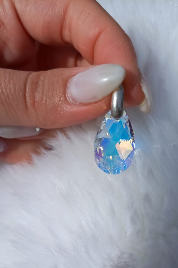 Gota Swarovski blanca grande