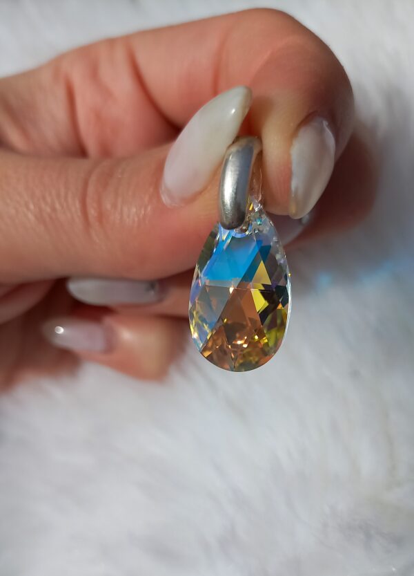 Gota Swarovski blanca grande - Image 2