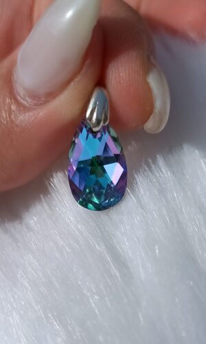 Gota lila/celeste swarovski
