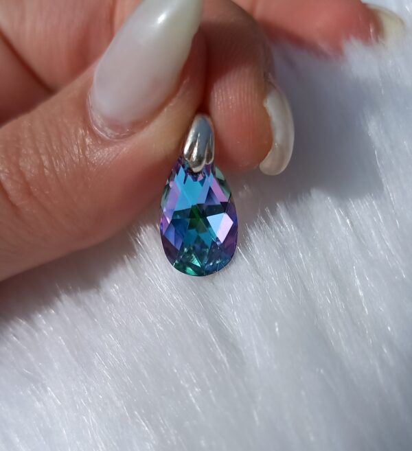 Gota lila/celeste swarovski