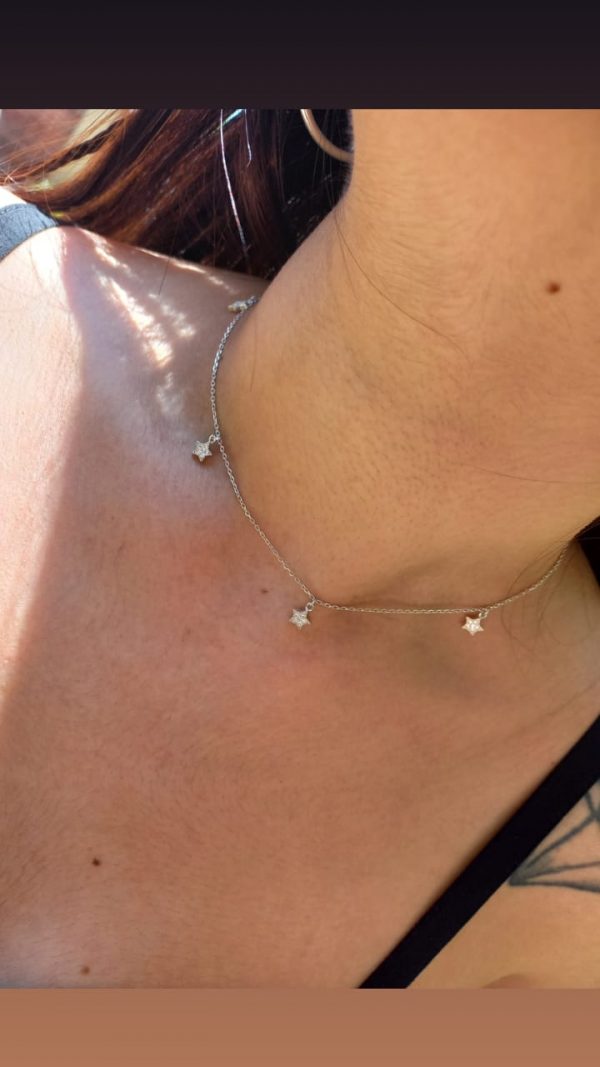 Choker estrellas micro