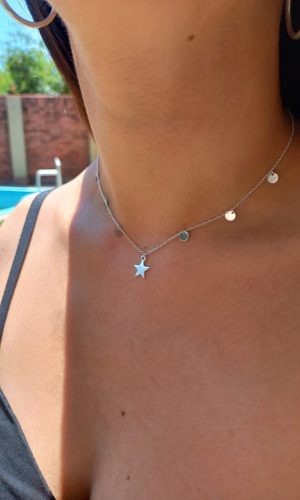 Choker circulo y estrella