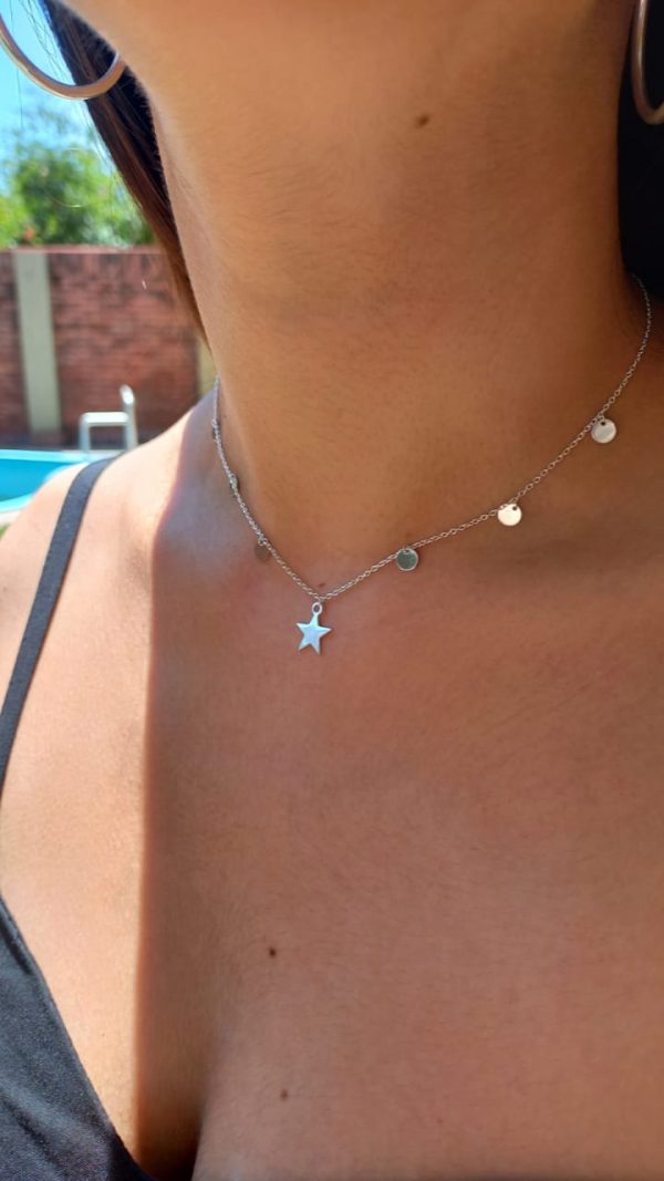 Choker circulo y estrella