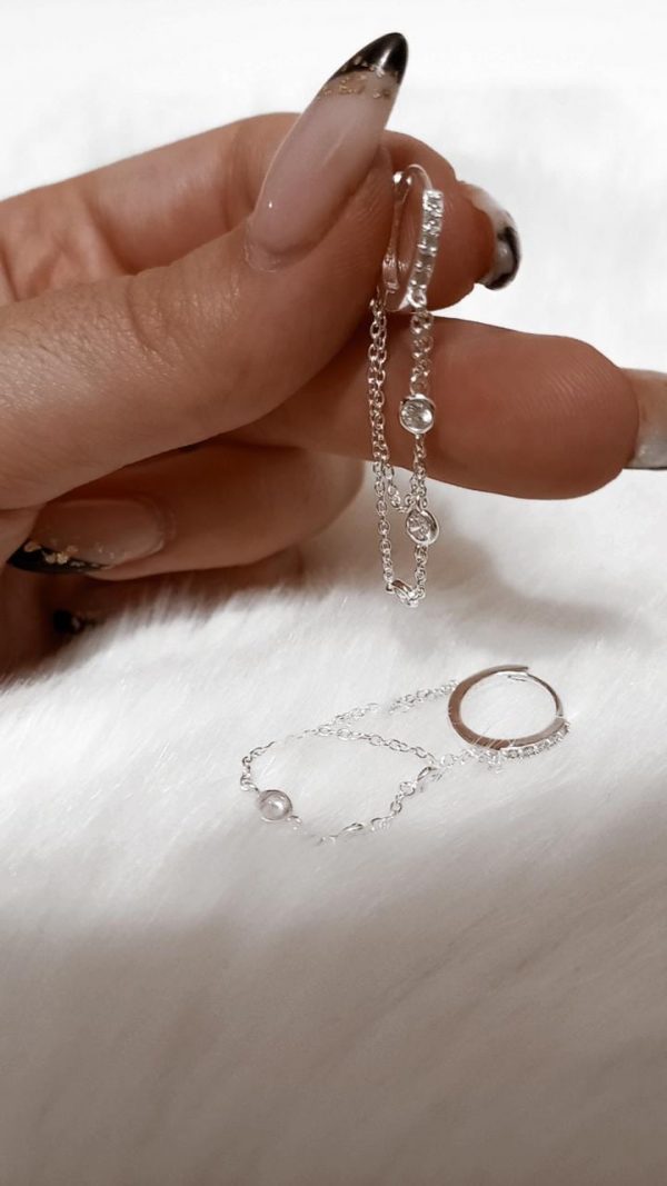Argollas con cadena y micro