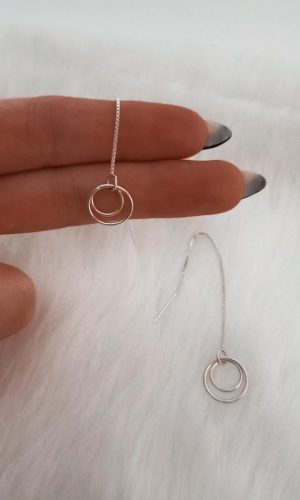 Colgante y/o pasante doble circulo
