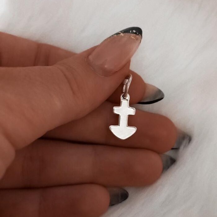 Dije de plata inflada Mini ancla