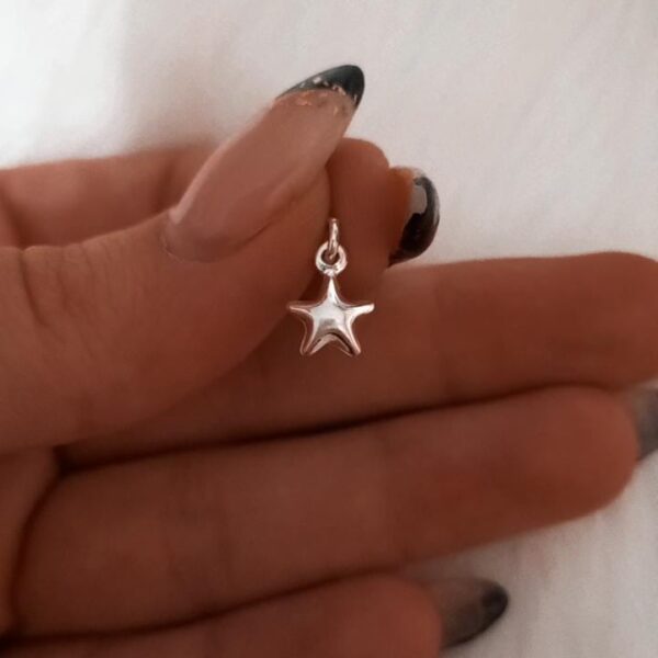 Dije de plata Mini estrella bombe