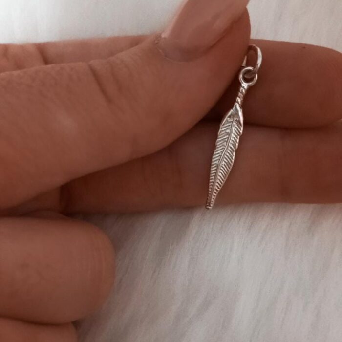 Dije de plata Mini hoja
