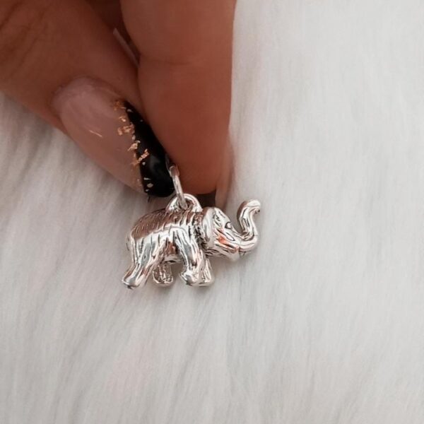 Dije de plata inflada Elefante
