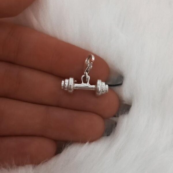 Dije de plata Mancuerna maciza