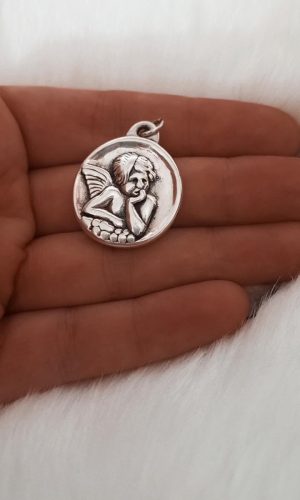 Medalla Angel de la guarda Inflada