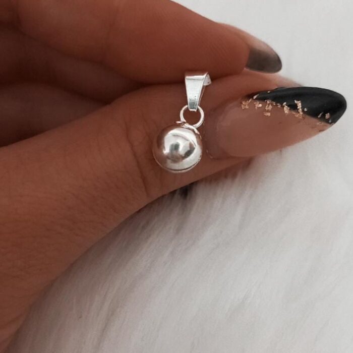Dije de plata llamador de angeles nº2