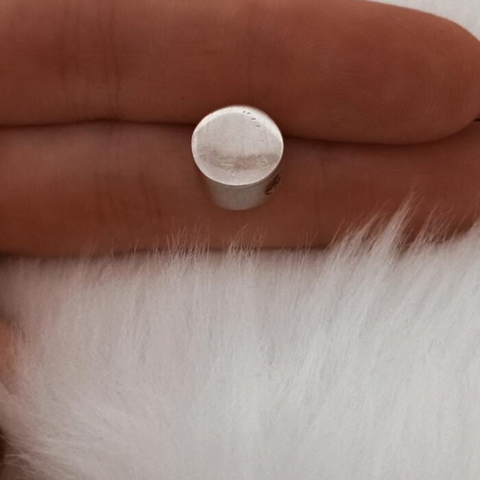 Dije de plata pasante circular