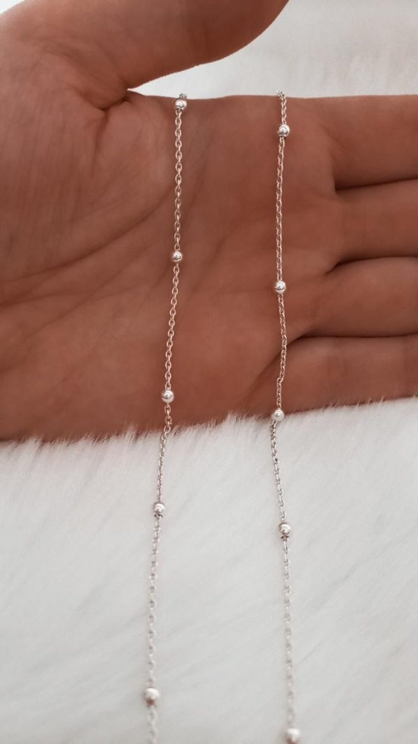 Cadena con bolitas (45 cm)
