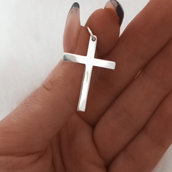 Dije de plata  Cruz chata