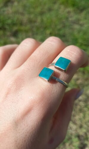 Doble piedra Turquesa (regulable) nº20
