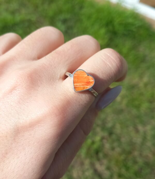 Corazon Piedra naranja nº21