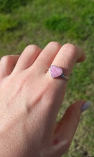 Corazon Piedra lila nº21