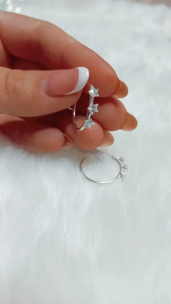 Argollas cubic estrella