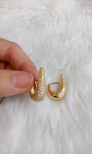 Aros gota micro cristal
