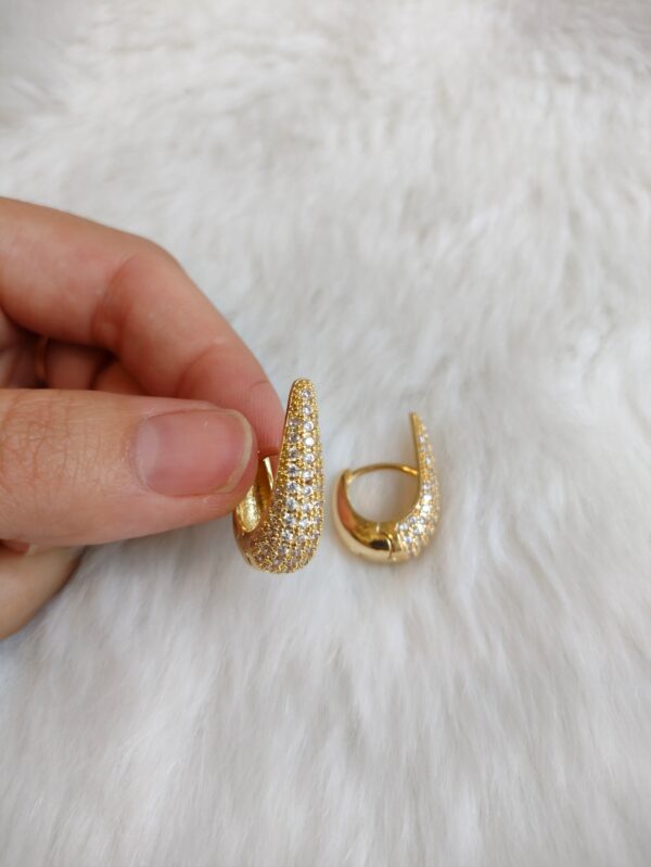 Aros gota micro cristal