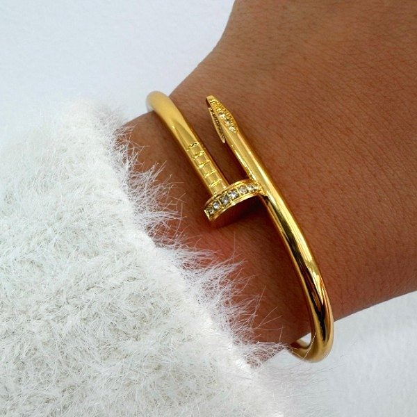 Brazalete clavo cartier strass