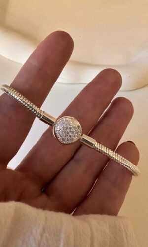 Pandora corazon (acero blanco)