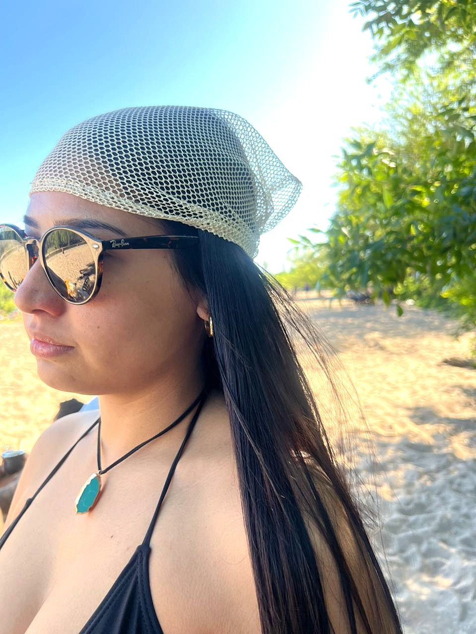 Bandana Sol (Red brillosa color Shampagne )