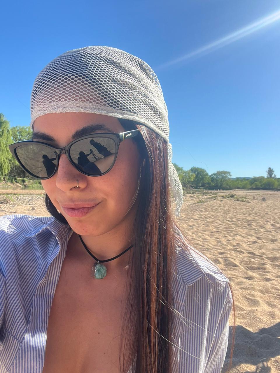 Bandana Row (Red brillosa plateada)