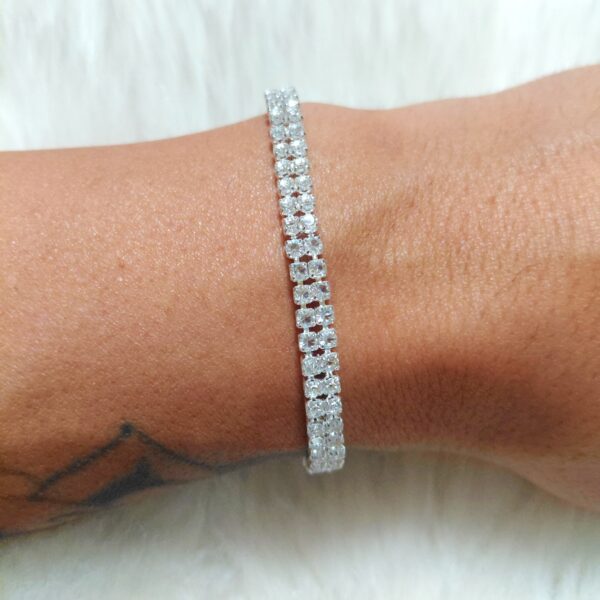 Pulsera doble strass