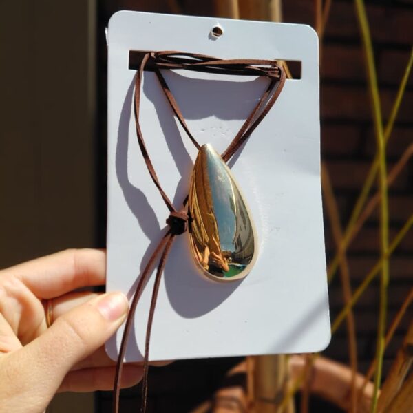 Choker gota (cordón marron)
