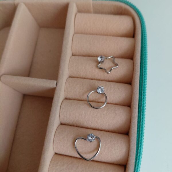 Piercing nariz/aro/septum (regulable a presión)