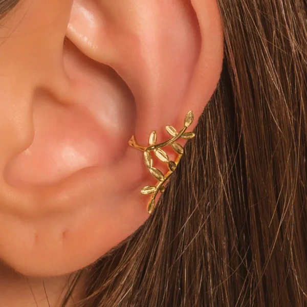 Ear cuff hojas