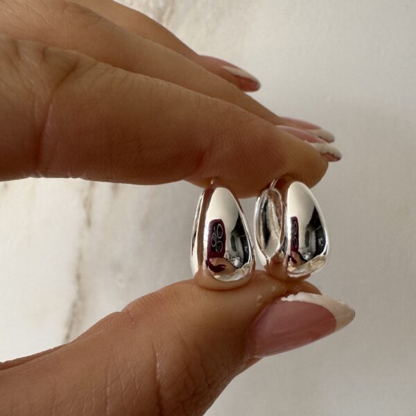 Aros Diana plateados